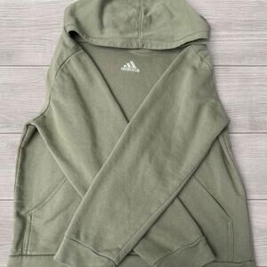 Adidas Sage Green Pullover Hoodie - Size Youth Large (14/16)